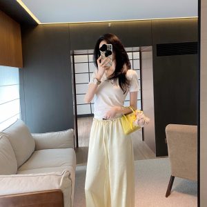 Luxury Designer Miu Miu Acetate Short-Sleeved Shirt