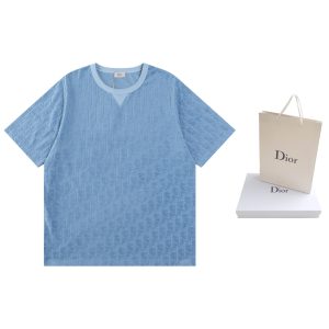 High Quality Dior Jacquard Short-Sleeved T-Shirt