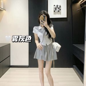 High Quality Luxury Miu Miu Short-Sleeved Shirts For Summer