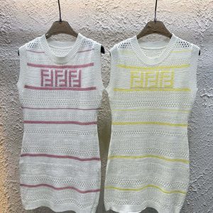 High Quality Fendi Jacquard Vest