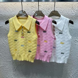Luxury Miu Miu Jacquard Vest