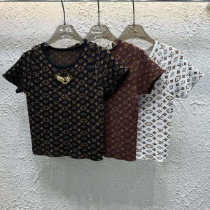 Aaa High Quality Louis Vuitton Jacquard Short Sleeves