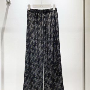 Luxury Fendi Satin Trousers