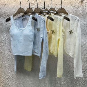 Designer High Quality Louis Vuitton Stone Cardigan