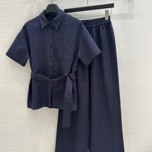 Designer Loewe Cotton Short-Sleeved Shirts