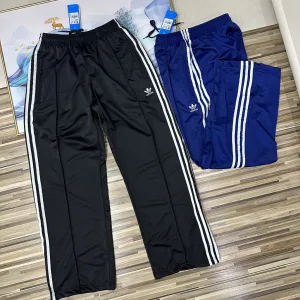 Luxury Adidas Trousers Blue Silk Spring Summer