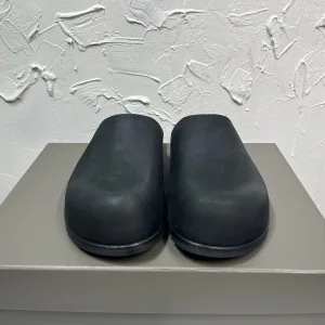Luxury Super Clone Rick Owens Slippers Ash Cowhide Rubber Outsole Lace Spring Summer