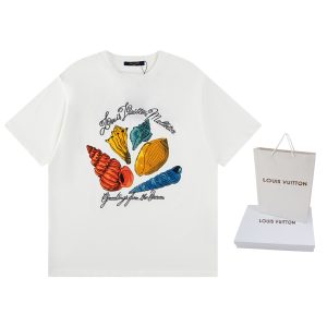 Designer High Quality Louis Vuitton Cotton Short-Sleeved T-Shirt