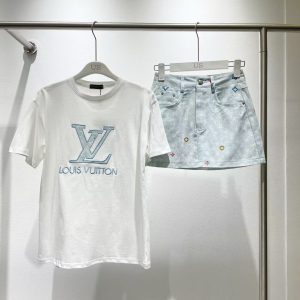 1:1 Aaa Louis Vuitton Denim Set