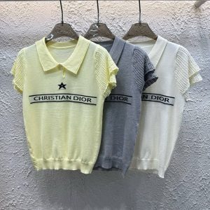 Luxury Dior Jacquard Short Sleeves