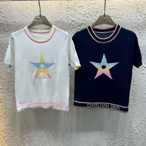 Aaa Dior Jacquard Short Sleeves