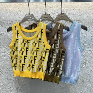 Aaa Luxury Fendi Jacquard Vest