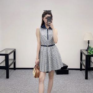 Designer Aaa Dior Jacquard Sleeveless