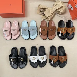 Designer AAA Hermes Flip-Flops Ash Spring Summer Early