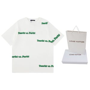 Aaa Luxury Louis Vuitton Cement Short-Sleeved T-Shirt