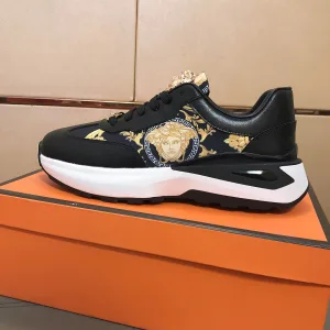High Quality Versace Cowhide Casual Shoes