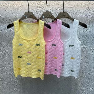 Aaa 1:1 Miu Miu Jacquard Vest