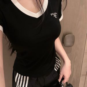Luxury Prada Short-Sleeved T-Shirt