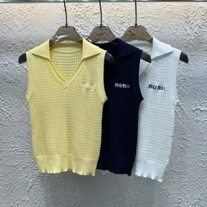Aaa Miu Miu Jacquard Vest