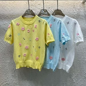 Designer Chanel Short-Sleeved Shirt