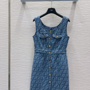 High Quality Fendi Denim Dresses