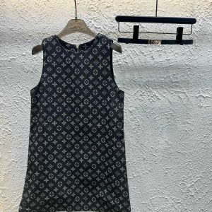 High Quality Louis Vuitton Denim Sleeveless