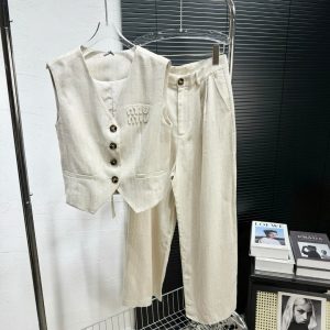 Aaa Miu Miu Linen Trousers