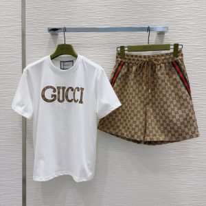 High Quality Gucci Jacquard Short-Sleeved Shirts