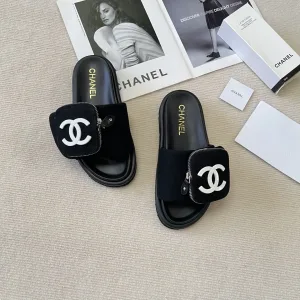 Luxury AAA Chanel Slippers Denim Summer Early