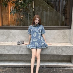 Luxury High Quality Fendi Cotton Short-Sleeved Shirts
