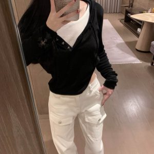 Designer Chrome Hearts Leather Long Sleeves