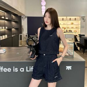 Designer Luxury Miu Miu Lace Sleeveless