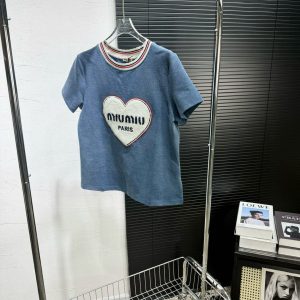 Designer Miu Miu Short-Sleeved Shirts