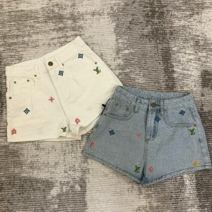 Luxury Louis Vuitton Denim Shorts