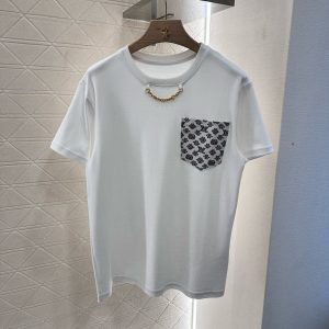High Quality Louis Vuitton Jacquard Short-Sleeved T-Shirt