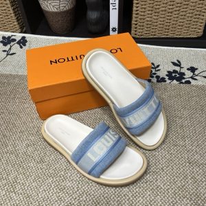 Luxury Designer Louis Vuitton Canvas Sandals