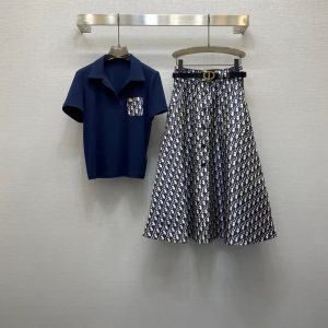 High Quality Dior Jacquard Short-Sleeved Shirts