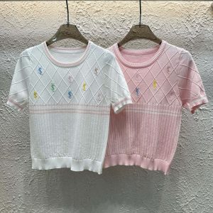 Designer 1:1 Saint Laurent Diamond Short Sleeves