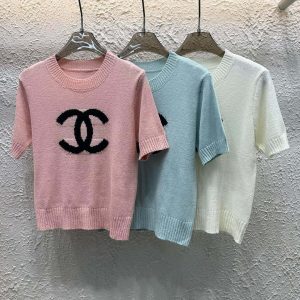 Luxury Chanel Jacquard Short Sleeves