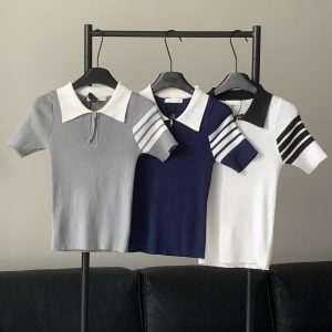 High Quality Thom Browne Jacquard Short Sleeves