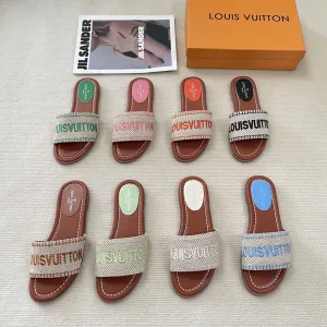 Super Clone High Quality Louis Vuitton Slippers Red
