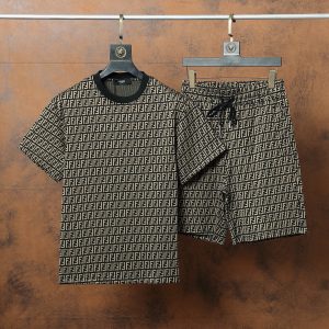 Luxury Designer Fendi Jacquard Shorts