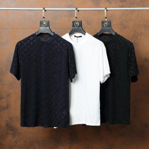 Aaa Louis Vuitton Jacquard Short Sleeves