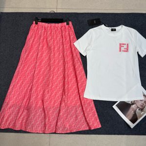 Luxury Fendi Canvas Short-Sleeved Shirts