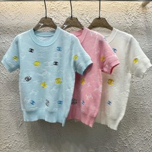 High Quality Chanel Jacquard Short Sleeves