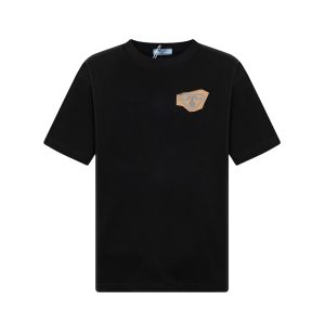 Luxury Prada Silicone Short-Sleeved T-Shirt For Spring