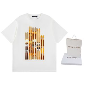 1:1 Designer Louis Vuitton Cotton Short-Sleeved Shirts