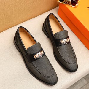 Luxury High Quality Hermès Cowhide Leather Shoes