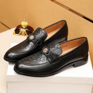 Luxury Versace Calfskin Leather Shoes