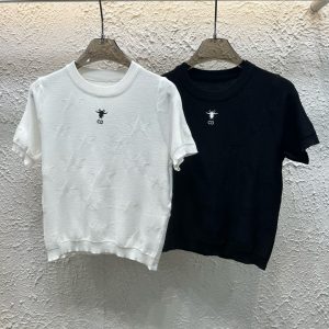 Designer Aaa Dior Jacquard Short Sleeves